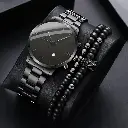 Luxury businessman watch and bracelet set